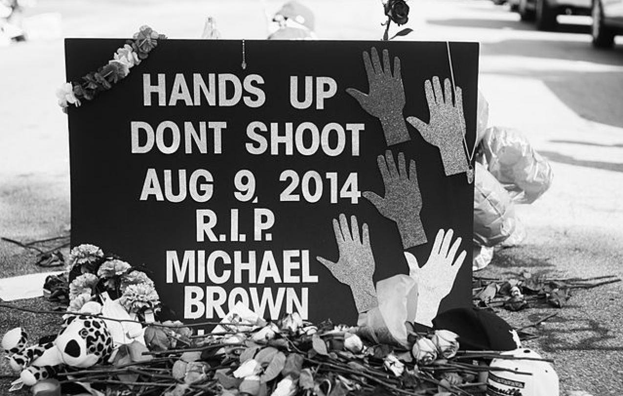 Memorial to Michael Brown